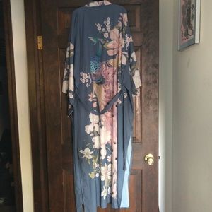 Peacock Waterfall Kimono Spell Like
